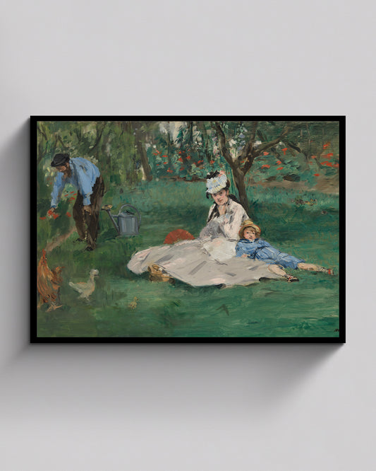 Die Familie Monet in ihrem Garten in Argenteuil